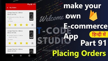 How to make an e-commerce android app?(Part-91)| Placing Order | Hindi Tutorial 2019