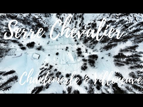 Serre Chevalier - Chantemerle and Villeneuve | part 2 | 4k | Ski slopes for  opening season 21/22