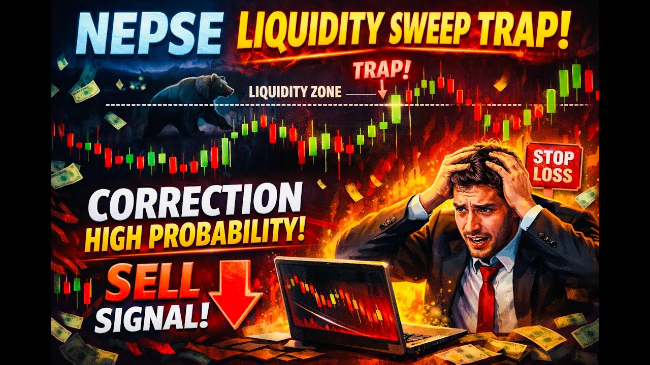 Nepse Liquidity Sweep Trap Correction ko High Probability #nepse 2660 ...