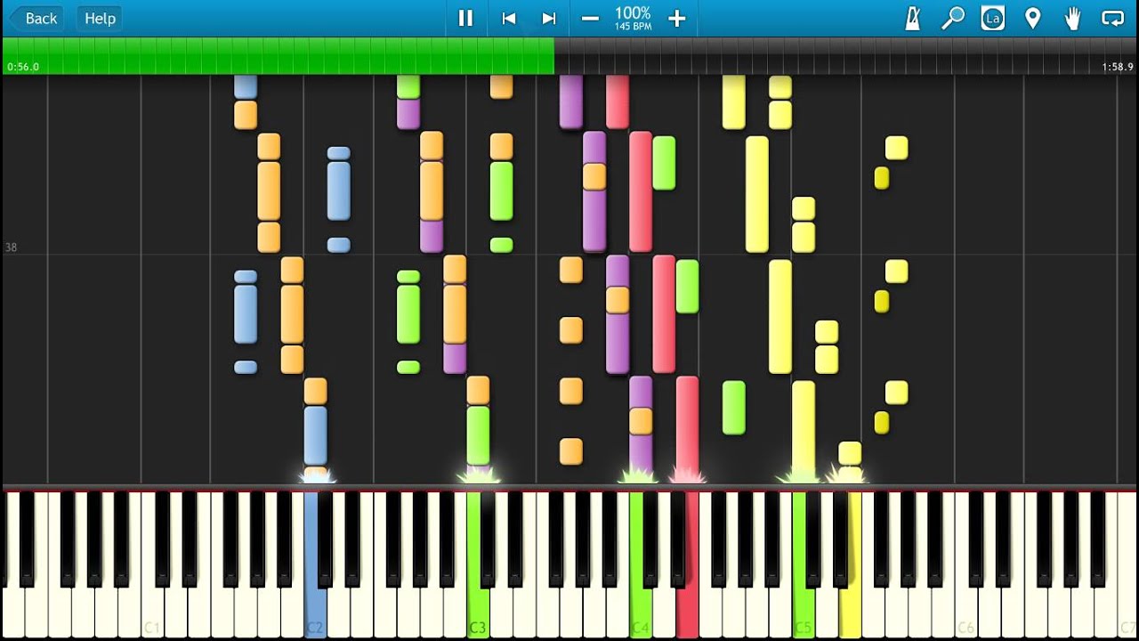 The Sims 3 theme song with Synthesia