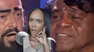 FIRST TIME REACTING TO | 'IT'S A MANS WORLD' JAMES BROWN WITH PAVAROTTI REACTION