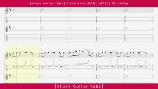 [Share Guitar Tabs] Black Hole (BAND-MAID) HD 1080p