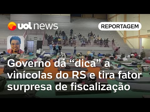 Sakamoto: Governo dá 'dica' a vinícolas do RS e tira fator surpresa de fiscalização