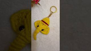 DIY Macrame Ganesha Keychain | Macrame Elephant keychain | Step by step tutorial for beginners #diy