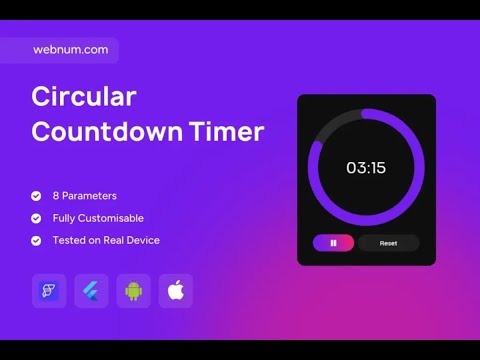 FlutterFlow Countdown Timer Widget ⏲️ #flutterflow #timer