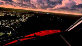 FSX - PMDG 737 NGX - Stavanger - Cockpit Landing