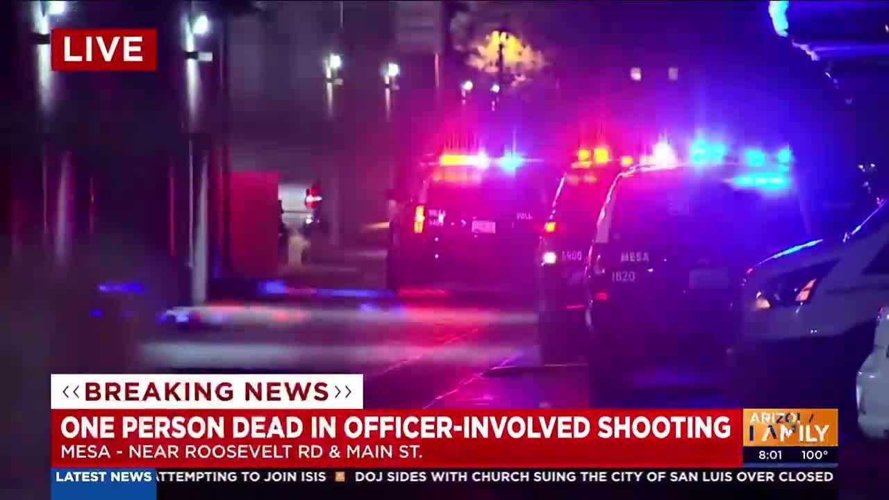 Suspect dead after police shooting at Mesa apartment complex - YouTube