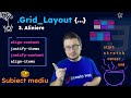 Cum aliniem elementele din grid CSS
