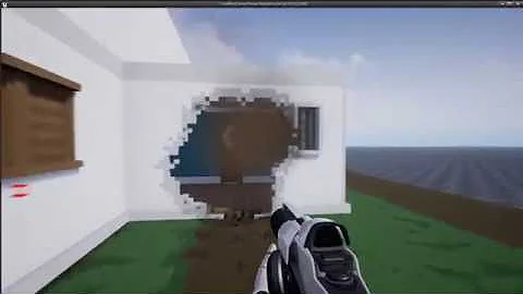 UE4 - Voxel world destruction