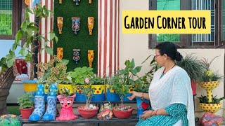 Garden Corner Tour 😍🌸 ढेर सारें DIY से सजाया इस कॉर्नर को #antracreations #gardentour