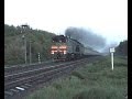 Тепловоз 2ТЭ10М с пассажирским поездом / 2TE10M with a passenger train