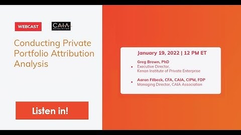 Conducting Private Portfolio Attribution Analysis