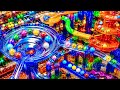 Marble Run ASMR - Giant Spiral Funnels and Endless Color Marble Flow Machine