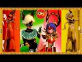 Miraculous ladybug egyptian transformations  anubis  bastet  ra  khepri