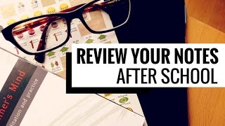 How to Review Your Notes After School // 2 Easy Study Tips