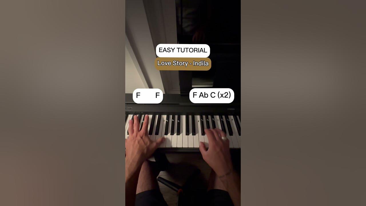 Love Story - Indila #piano #pianotutorial #pianolessons #tipsandtricks #easypiano #easytutorial