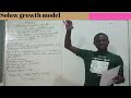 What is Solow growth model?