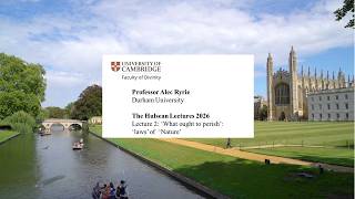 Hulsean Lectures 2026: Lecture 2