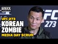 Korean Zombie Was 'More Scared' of Jose Aldo Than Alexander Volkanovski | UFC 273