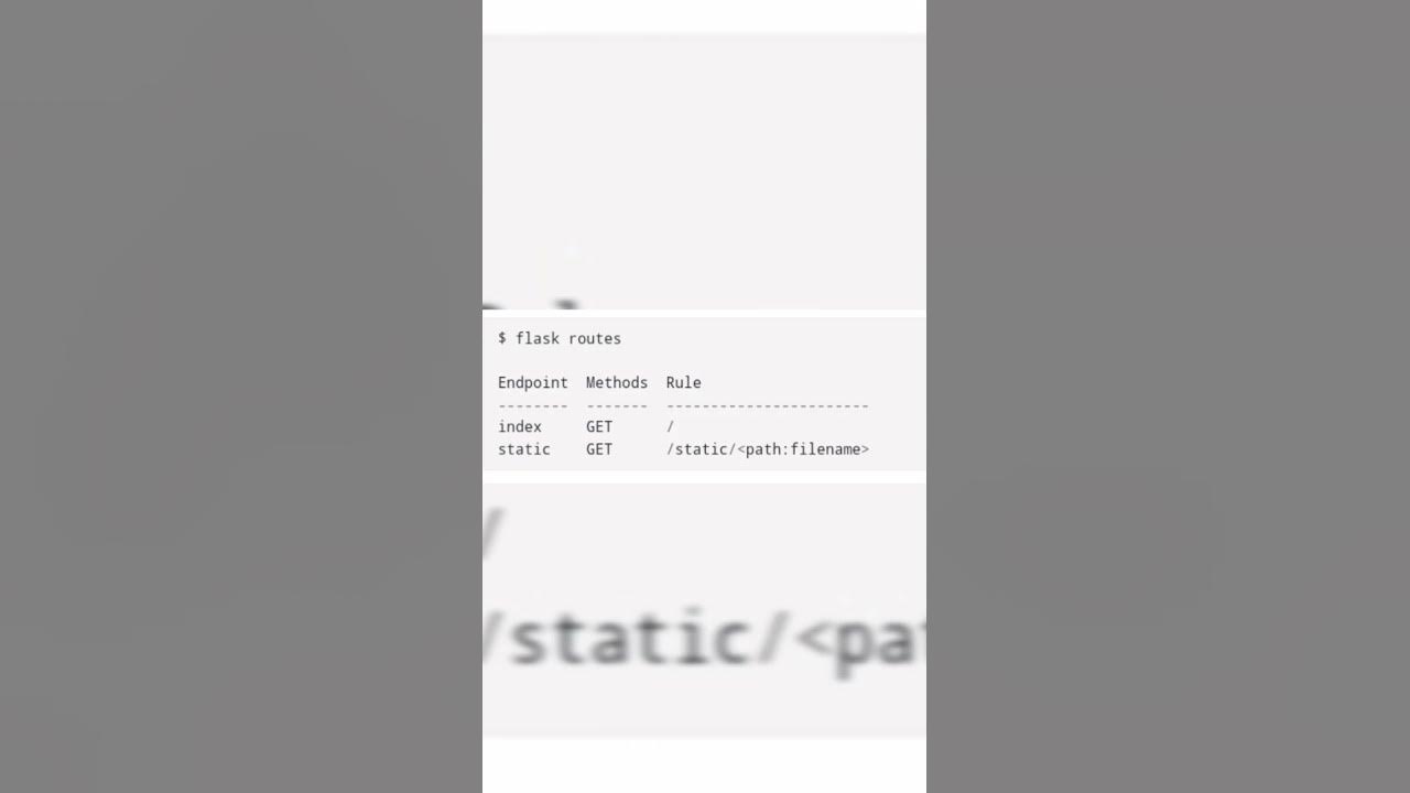 Get a list of all routes defined in a flask app developer programming