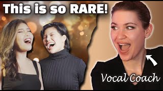 Vocal Coach Reaction to KATRINA VELARDE and JESSICA VILLARUBIN - I SURRENDER