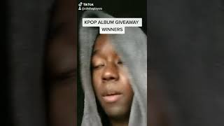 K-pop Album Giveaway WINNERS!!!!