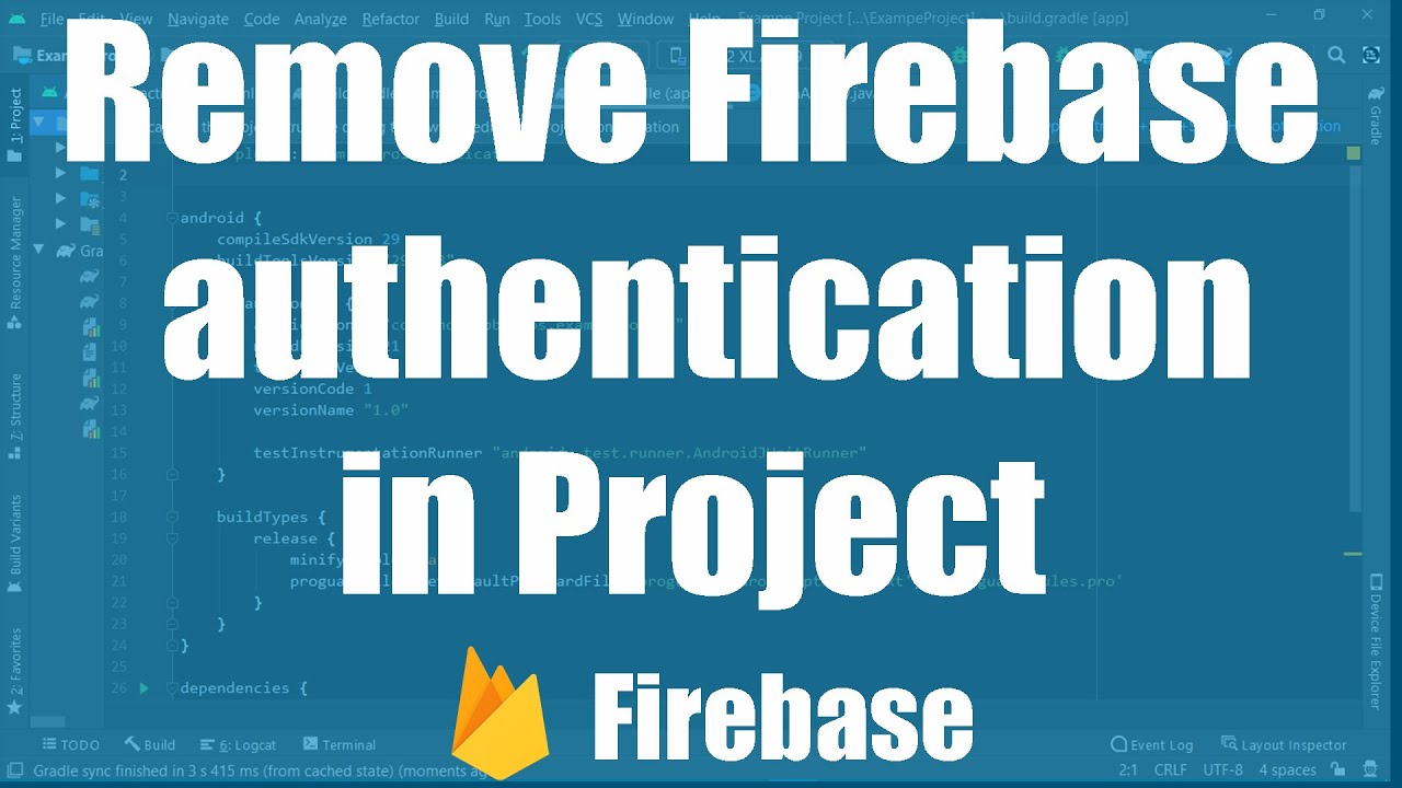 How To Remove Firebase Authentication In Android Studio Project (Hindi)