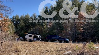 Dispersed camping in Sand Dunes State Forest