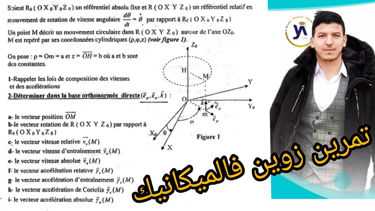Examen corrigé #Mécanique du point matériel #partie1 #Smpc_Sma_Mipc_Prépa 📚