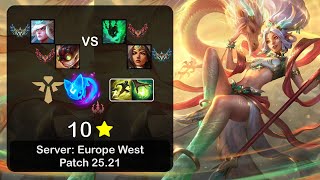 Janna Support + Ziggs vs Thresh + Sivir - EUW Challenger - Patch 25.21