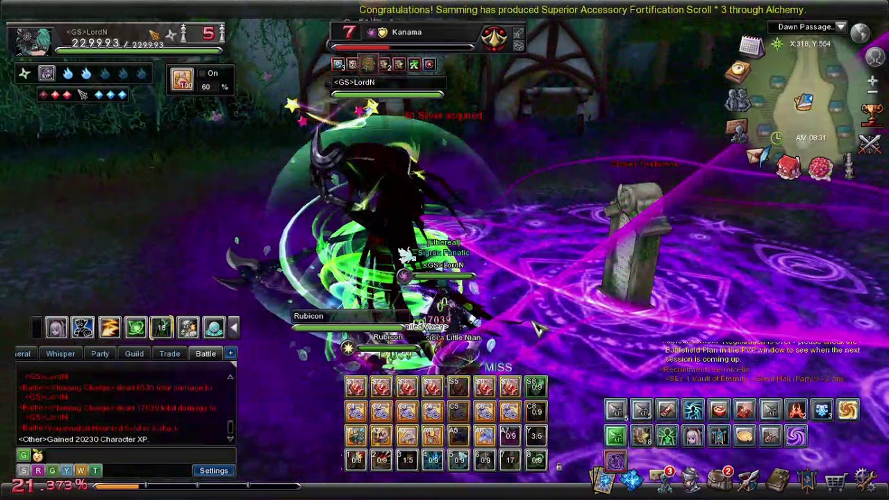 Aura Kingdom - Brawler/Shinobi - Dawn Passage (Hell Mode)