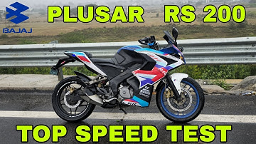 BAJAJ PULSAR RS 200 TOP SPEED ( TEST ) 🔥