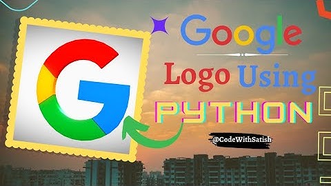 Draw Google Logo in Python
