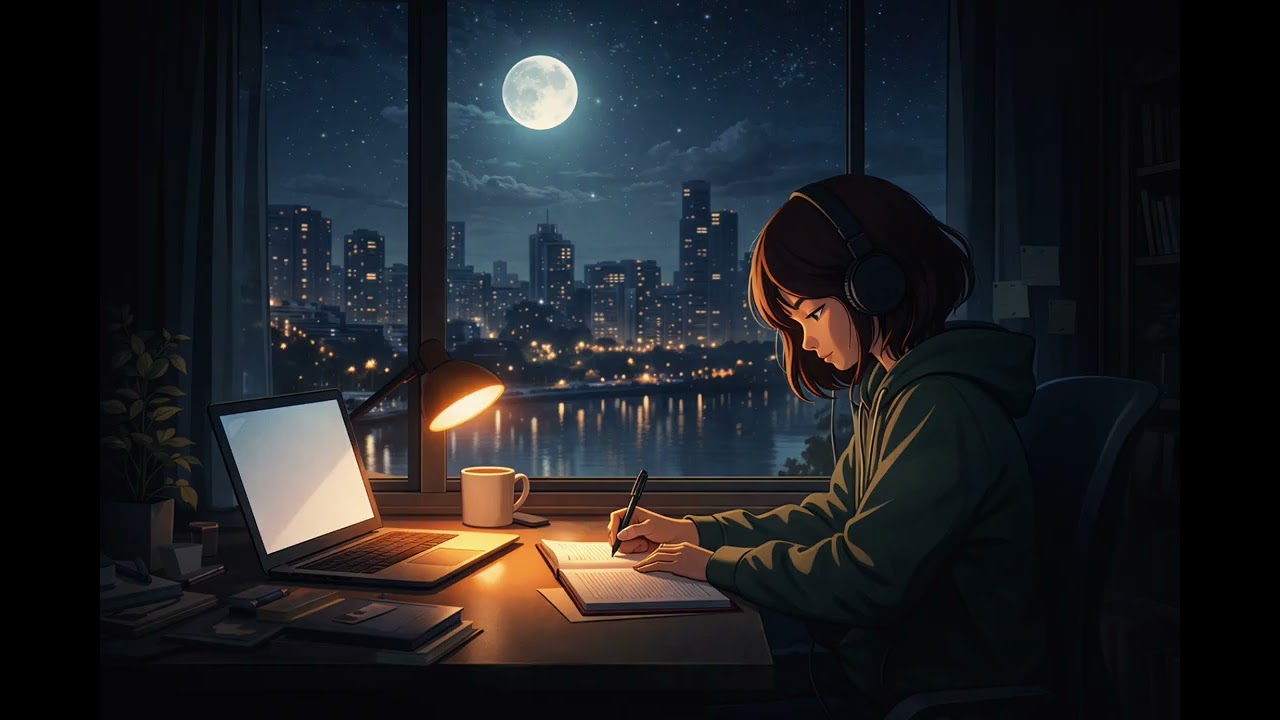 月明かりのアンビエントLo-fi｜静かな夜の作業用BGM