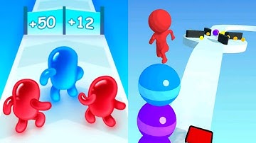 Join Blob Clash 3D VS Stack Rider Max All Levels Gameplay Android,iOS NEW UPDATE