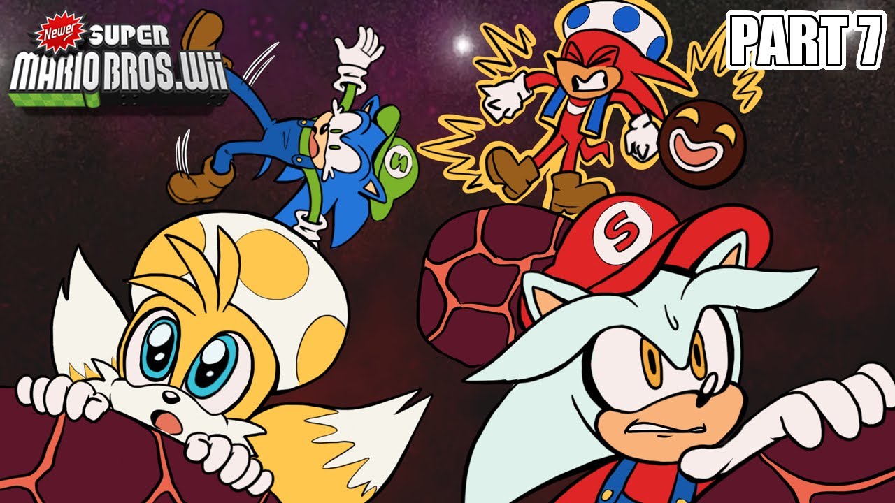 EXPLORING SPACE! - Silver & Team Sonic Play Newer Super Mario Bros. Wii Part 7