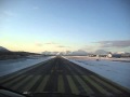 Wideroe Dash 8 cockpit view landing at Tromsø Airport