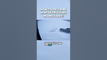 How describe winter trucking in one video! #trucker #truckdriver #longnose #blackice #snow