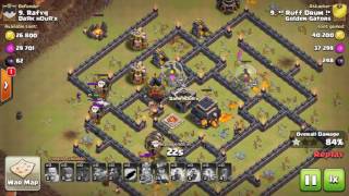 Clash of Clans TH9 Queen Pop Laloon 3 STAR ATTACK screenshot 4