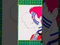 上弦の猗窩座の横顔を描いています!「鬼滅の刃」「ちいかわ」ウサギ#鬼滅の刃 #ちいかわ #猗窩座