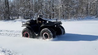 Квадроцикл T-REX по снегу