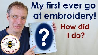 TOTAL beginner tries his hand at embroidery for the very first time! Does he succeed?