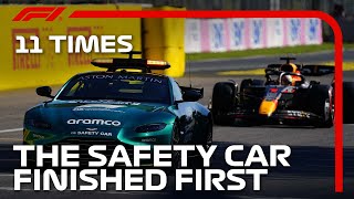 11 Times The Safety Car Finished First in F1