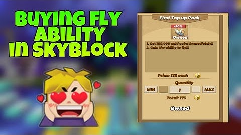 Buying Fly Ability In Skyblock Blockman Go | Skyblock Blockman Go | Blockman Go Skyblock |