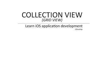 16 Collection View (Grid View)