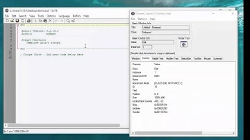 how to use autoit info