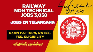 Railway Board 3,058 Jobs | 112th Pass Students Can Apply! Full Details Explained