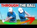 How to swing through the golf ball  easy method