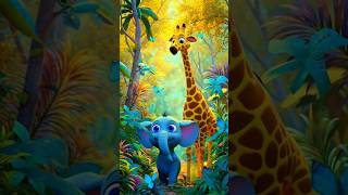 Hathi aur ziraaf ki dosti.#cartoon #CartoonSong #KidsSong #HindiCartoon #NurseryRhymes #KidsFun