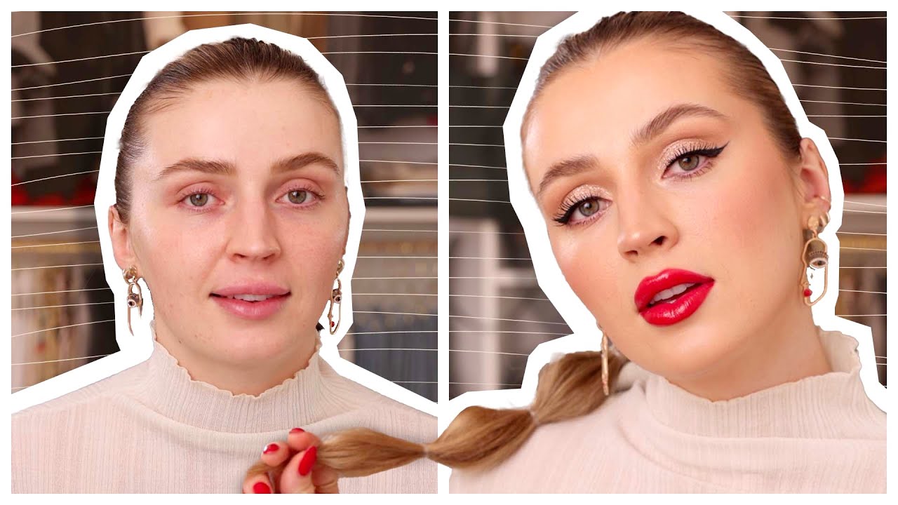 EASY & QUICK HOLIDAY GLAM MAKEUP LOOK